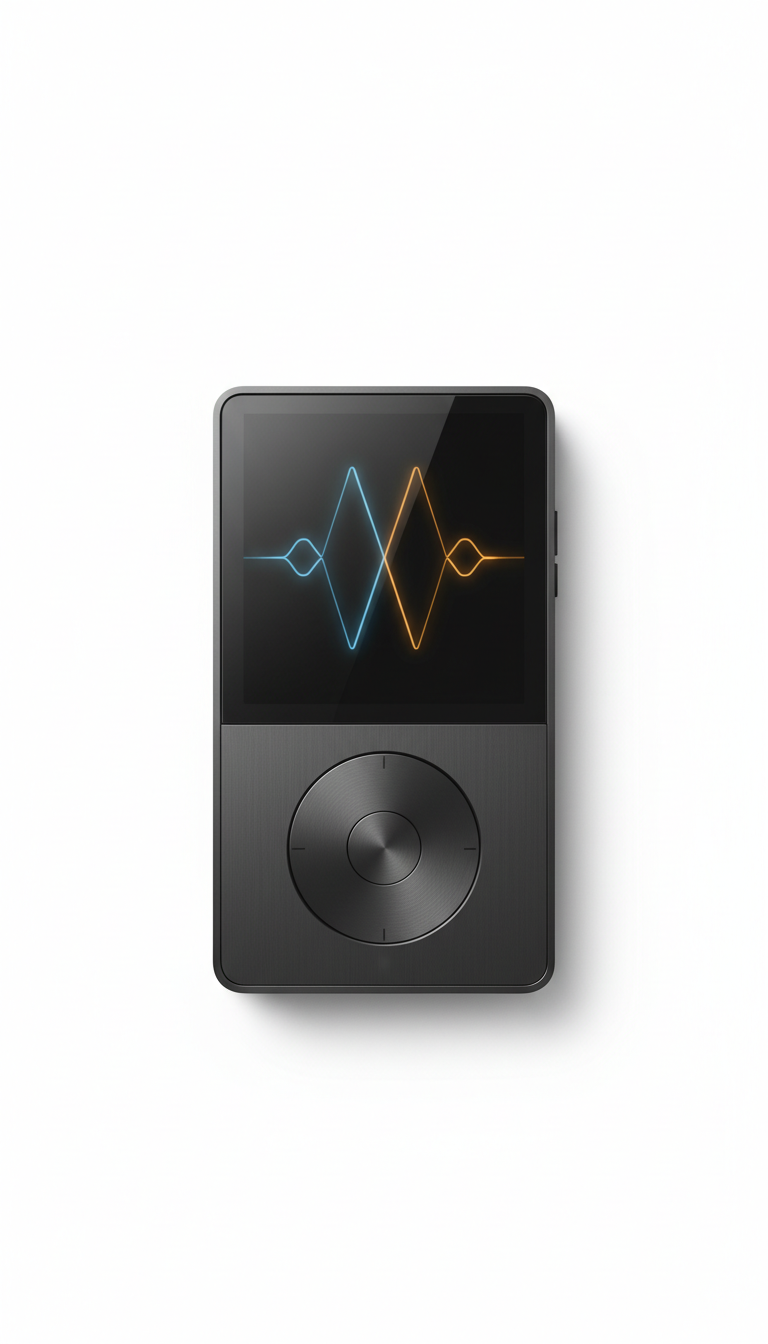 Portable Music Player With Glass Display