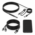 Caméra endoscopique 7mm IP67 avec sa boîte et ses accessoires (crochet, aimant, adaptateur USB-C)